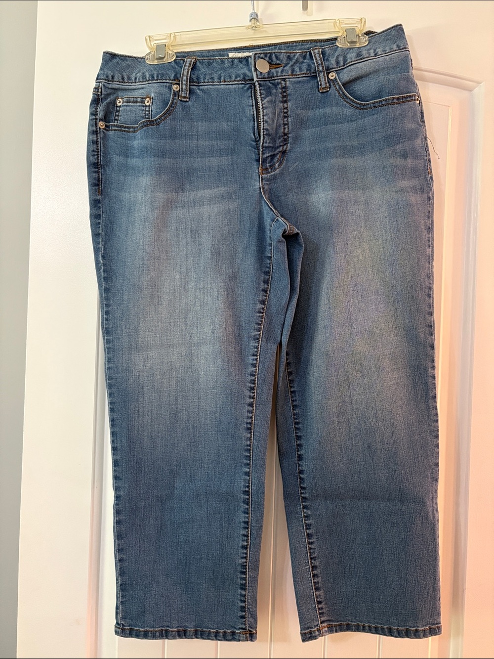 Classic Mid Blue Cropped Women’s Jeans - Stretch Crop Fit